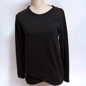 Zelos black pullover top. Size small